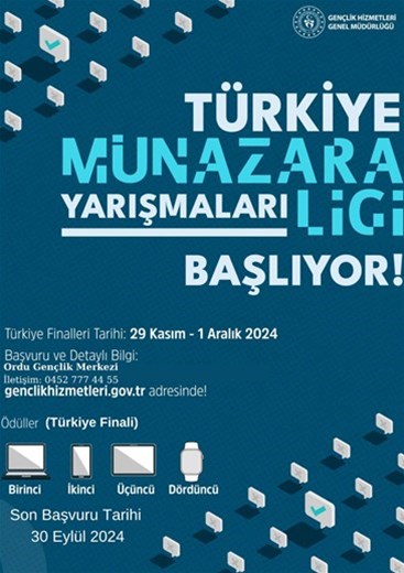 Türkiye Münazara Ligi Yarışmaları Başvuruları Başladı